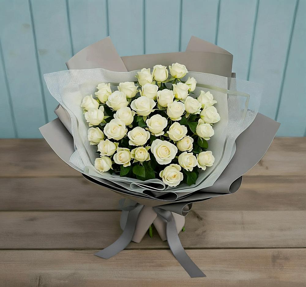 Букет Белоснежная нежность в Новоуткинске