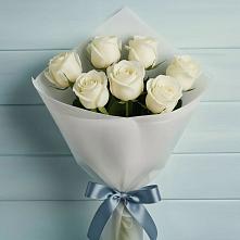 Букет 7 Белых роз Эдлесс Лав #REPLACE_PRED# Новоуткинске