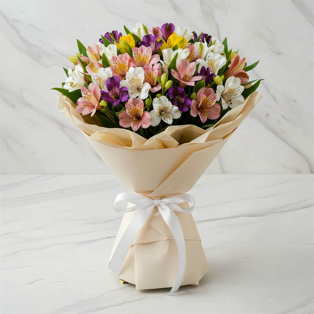 Букет цветов из: Альстромерии в Новоуткинске