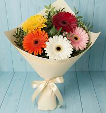 Букет цветов из:  Герберы в Новоуткинске