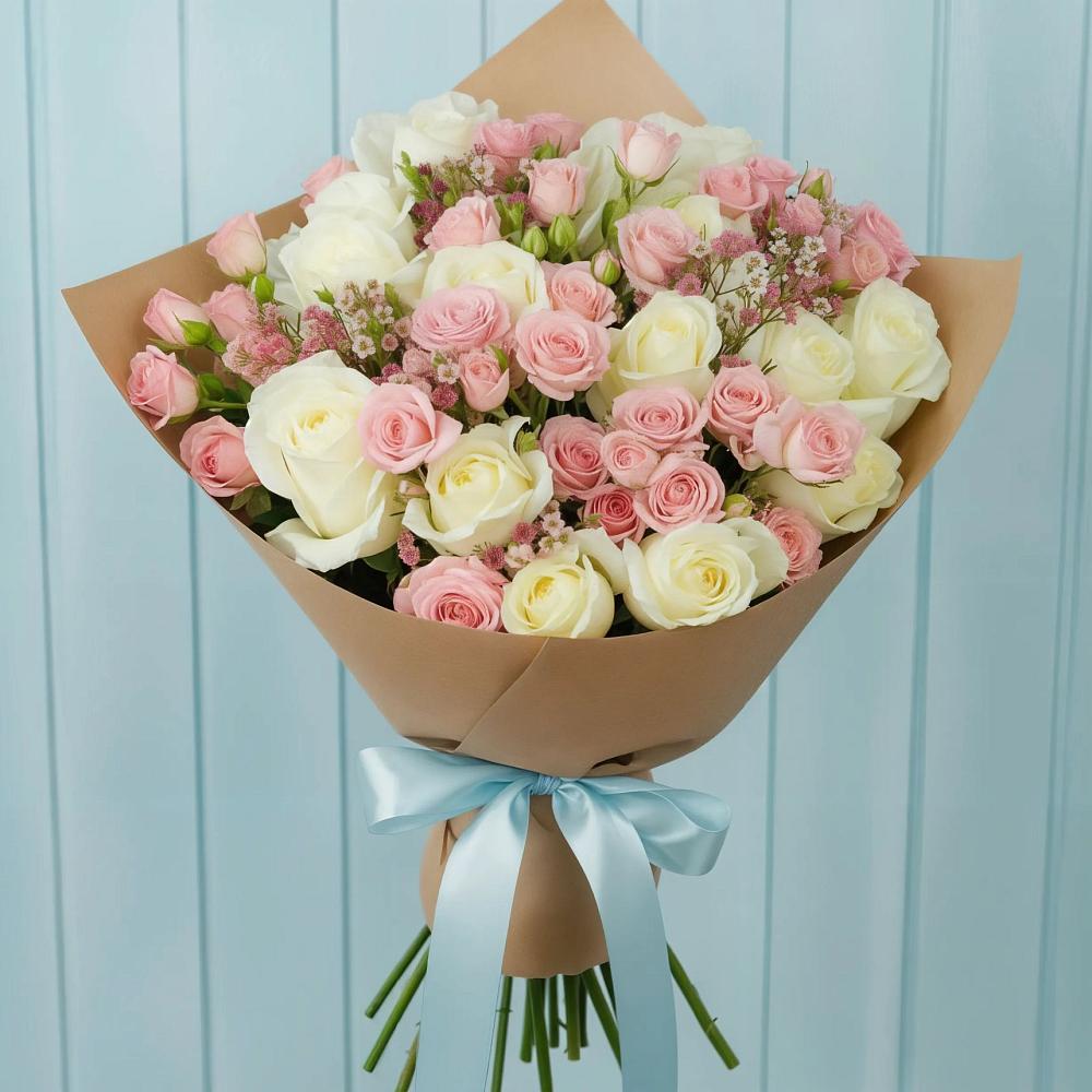 Букет цветов из: Розы в Новоуткинске