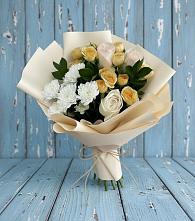 Букет цветов из:  Розы и Хризантемы в Новоуткинске